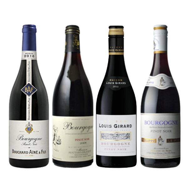おすすめブルゴーニュ･ピノノワール飲み比べ赤ワイン4本セット | 1,000円台で飲める世界のワイン