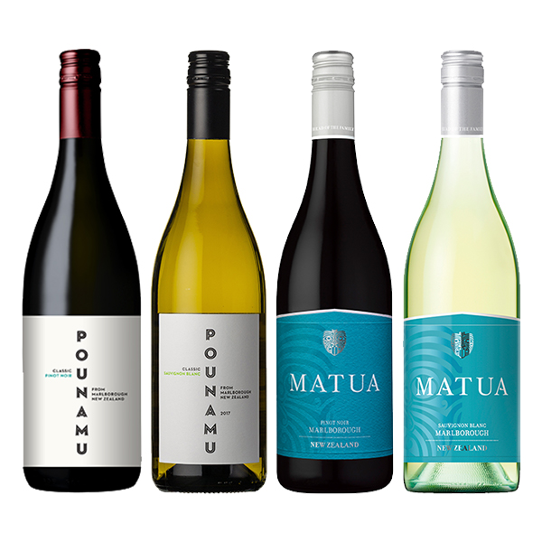 ニュージーランド・マールボロ産！ピノ・ノワール＆ソーヴィニヨンブラン飲み比べ4本セット | 1,000円台で飲める世界のワイン