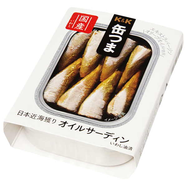 国分(KANN　WINE】缶つま　TSUMA　FOOD　WINE　オイルサーディン　OIL　105g　de　AEON　de　日本近海獲り　SARDINE)(その他)