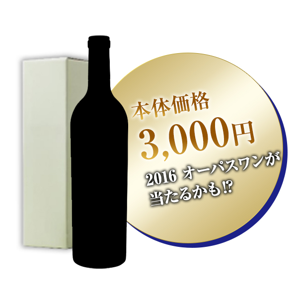 オーパスワン当たるかも / オリジナル ◎(Wine Lucky BOX 3000