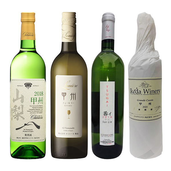 de　オリジナル☆(Koshu　bottles　wine　AEON　WINE　セット】こだわり甲州飲み比べ4本セット　set)(山梨県)