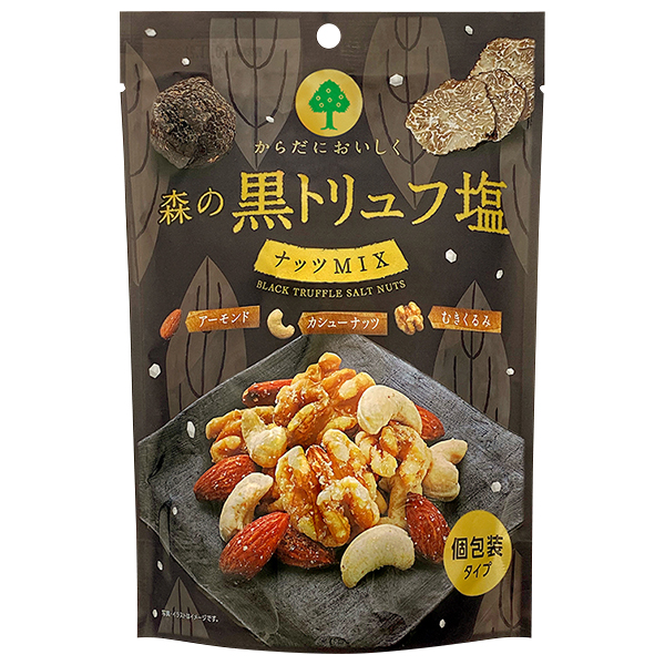 FOOD　70g　AEON　de　MDホールディングス(Black　WINE】森の黒トリュフ塩ナッツミックス　nuts)(その他)　truffle　salt　de　WINE