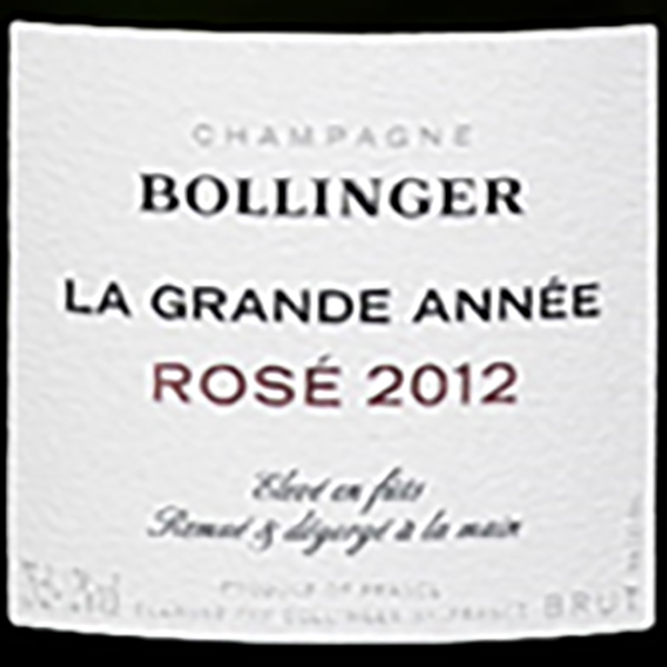 【箱付】2012 ボランジェ ラ･グランダネ･ロゼ / ボランジェ(Bollinger La Grande Annee Rose Gift Box  2012)