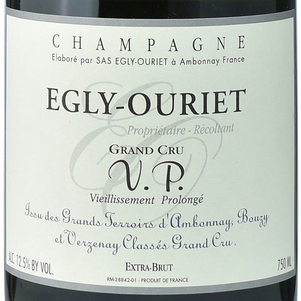 エグリ・ウーリエ エクストラ・ブリュット・ヴィエイユスマン・プロロンジェNV / エグリ・ウーリエ ◎(EGLY OURIET EXTRA BRUT  VP NV ◎)(モンターニュ・ド・ランス) | AEON de WINE |