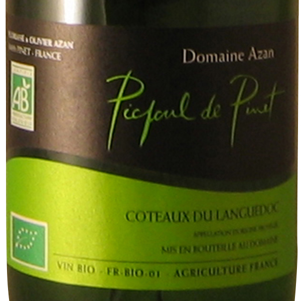 ピクプール・ド・ピネ / ドメーヌ・アザン(Domaine Azan Picpoul de Pinet)(ラングドック/ルーション) | AEON de  WINE |