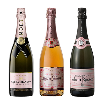 スペシャル企画限定 モエ エ シャンドン入り ロゼ シャンパーニュ3本セット オリジナル Rose Champagne 3 Bottle Set その他シャンパーニュ Aeon De Wine スペシャル企画限定 モエ エ シャンドン入り ロゼ シャンパーニュ3本セット オリジナル Rose Champagne 3 Bottle Set その他シャンパーニュ Aeon De Wine