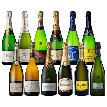 【スペシャル企画限定】有名ブランドシャンパーニュ超勢揃い飲み比べ12本セット / オリジナル(Champagne 12 bottle set