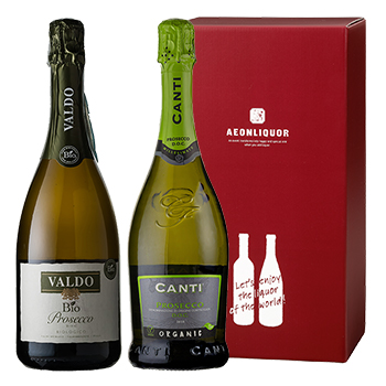 【ギフト】イタリアのスパークリングワイン「オーガニックプロセッコ」2本セット / オリジナル(Italian PROSECCO set)