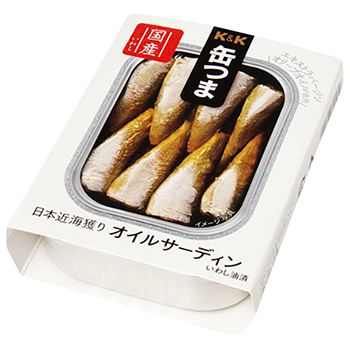 【FOOD de WINE】缶つま 日本近海獲り オイルサーディン 105g / 国分(KANN TSUMA OIL SARDINE)