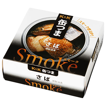 【FOOD de WINE】缶つま SMOKE さば 50g / 国分(KANN TSUMA SMOKE)