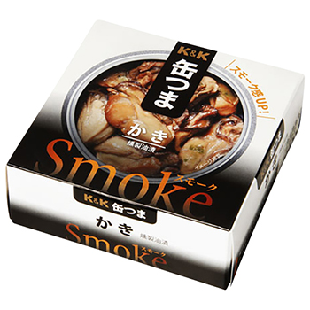 【FOOD de WINE】缶つま SMOKE かき 50g / 国分(KANN TSUMA SMOKE)