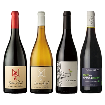【セット】酸化防止剤無添加フランスワイン 4本セット / オリジナル ◎(French wine 4 bottles set ◎)