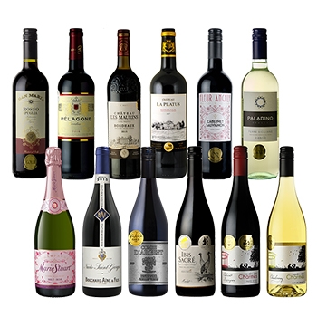 【セット】ロゼシャンパンと銘醸ブルゴーニュ＆金賞ワインが入った12本セット / オリジナル◎(Champagne ROSE & Bourgogne & Gold Medal Wine 12 bottle sets◎)
