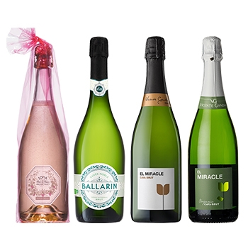 【セット】2021 サクラワインアワード受賞 辛口スパークリングワイン4本セット / オリジナル ◎(Sakura wine award Dry Sparkring 4 bottle set ◎)