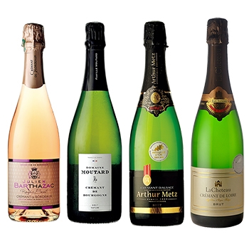 【セット】クレマン飲み比べ4本セット / オリジナル ◎(French Creman 4 bottles set ◎)