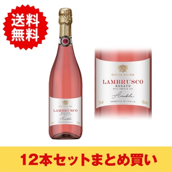 【まとめ買い・12本】マリア･ランブルスコ･ロゼ / キアルリ◎(LAMBRUSCO DELL'EMILLA Cascinav◎)
