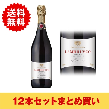 【まとめ買い・12本】マリア･ランブルスコ･ロッソ / キアルリ(LAMBRUSCO DELL'EMILLA Cascina S.Maria Rosso)
