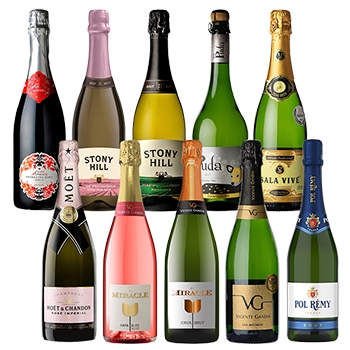 セット】モエ・ロゼ入り スパークリング10本セット ◎(MOET&CHANDON