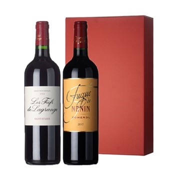 【ギフト】ボルドー グランヴァンセカンドワイン2本セット / オリジナル ◎(Bordeaux Second wine 2 bottle set ◎)