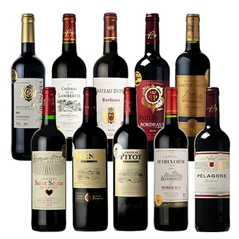 【セット】全て金賞受賞！ボルドーフルボディ特選赤ワイン10本セット / オリジナル◎(Bordeaux gold medal 10 bottle set◎)