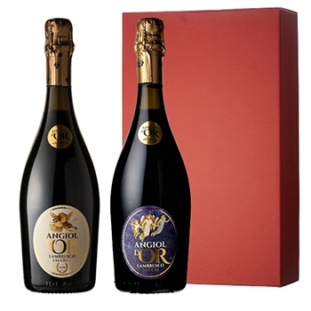 【ギフト】イタリア産 ランブルスコセット2本セット / オリジナル(Angiol d'Or Lambrusco  giftset)