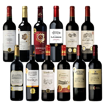 【セット】トリプル金賞入り 全て金賞受賞ボルドーフルボディ赤 12本セット / オリジナル◎(Bordeaux gold medal 12 bottle set with triple gold medal◎)