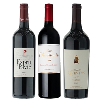 【セット】全てパーカーポイント90点以上！2015年 ボルドー 赤  3本セット / オリジナル◎(Highly Parke'S PointS of Bordeaux wine 3 bottle Set◎)