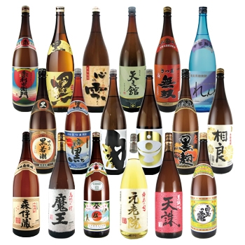 森伊蔵・魔王・伊佐美入り厳選焼酎セット / オリジナル ◎(SYOCHU 18 