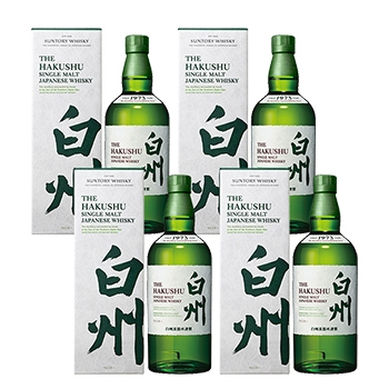 【送料別途】【箱付】サントリー シングルモルトウイスキー白州4本セット ◎/ サントリー(HAKUSYU SUNTORY◎)