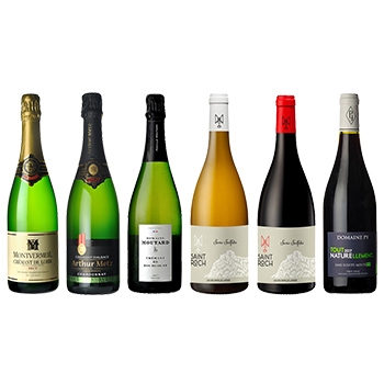 【セット】バイヤー厳選 クレマン×酸化防止剤無添加ワイン6本セット(6 mixed bottle of French wines)