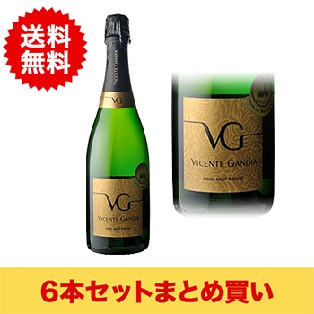 【まとめ買い･6本】ヴィセンテ･ガンディア カヴァ･ブリュット･ナチュレ / ヴィセンテ･ガンディア(V.GANDIA CAVA BRUT NATURE)