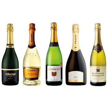 【セット】スパークリング5本セット / オリジナル ◎(World Sparkling wine 5 bottle set ◎)