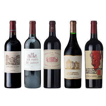 【25万円セット】至極のセカンドワイン！メドック格付け1級のセカンドワイン5本セット / オリジナル★([First sale lucky bag] Medoc Grand cru Second wine 5 bottle set)