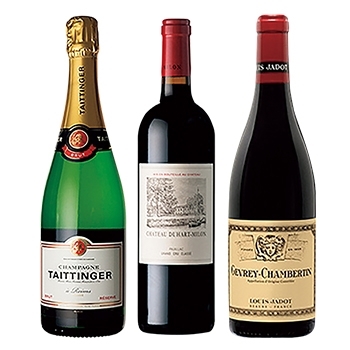 【セット】ボルドー・ブルゴーニュ・シャンパーニュセット /　オリジナル ◎(Premium Wine 3 Bottole set)