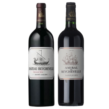 【セット】格付け４級「シャトー･ベイシュヴェル 」ファースト&セカンド2本セット★(Set of 2 bottles of first and second Chateau Beychevelle, rated 4th growth)