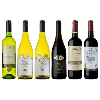 【セット】全部で８冠！すべて金賞受賞 フランス産白赤ワイン6本セット(French Red & White wine 6 bottles set◎)