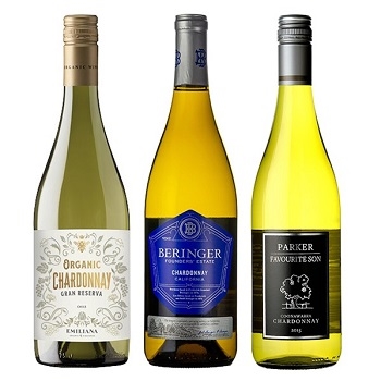 【セット】ニューワールド シャルドネ 辛口 飲み比べ3本セット / オリジナル ★(New World Chardonnay Dry Tasting Set of 3)
