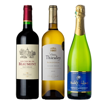 【セット】バイヤー厳選！ボルドー赤白泡 3本セット / オリジナル★(Buyer's Choice! Bordeaux Red and White Sparkling Wines 3-bottle Set)