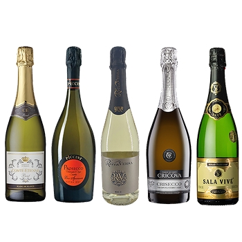 【セット】冷やしておいしい！スパークリングワイン 5本セット★(Delicious chilled! Sparkling wine 5-bottle set)