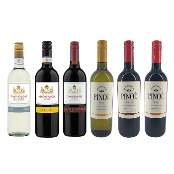 【セット】イタリアワインを味わう！飲み比べバラエティ６本セット★(Taste Italian wine! Variety 6-bottle set for comparison)