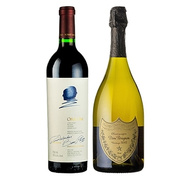 【セット】1度は飲んでみたいオーパスワン＆ドンペリ2本セット★(A set of two bottles of Opus One and Dom Perignon that you'll want to try at least once)