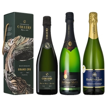 【セット】贅沢シャンパーニュと本格クレマン3本セット★(A luxurious set of three bottles of Champagne and authentic Cr?mant)