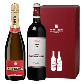 【ギフト】シャンパーニュ＆ボルドー 華やかギフト★(Champagne & Bordeaux - A gorgeous gift)
