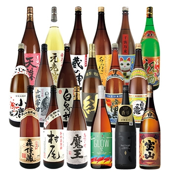 森伊蔵・村尾・魔王入り！元祖プレミアム焼酎18本セット(shochu set)