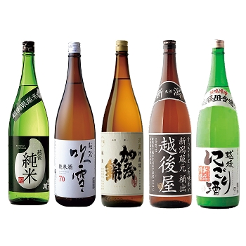 【ゆく年くる年予約】お値打ち日本酒一升瓶呑みくらべセット(Value-priced 1.8L bottle sake tasting set)