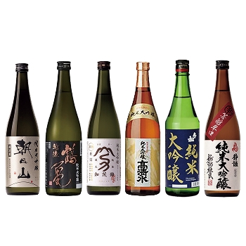 【ゆく年くる年予約】純米大吟醸のみくらべ720ml6本セット(Junmai Daiginjo Tasting Comparison 720ml Set of 6 Bottles)