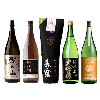 【ブラックフライデー予約2025】こだわりの純米大吟醸 飲み比べ 1800ml ５本セット(BF Junmai Daiginjo Tasting Comparison 1800ml 5-bottle set)