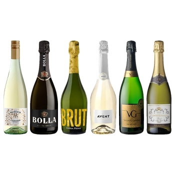 【セット】地中海3カ国 辛口スパークリング6本セット★(Mediterranean Three Country Dry Sparkling Wine 6-Bottle Collection)