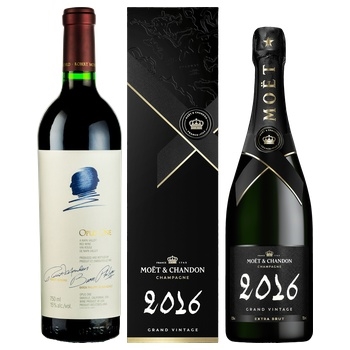 【プレミアム予約2026】オーパスワンとモエ・エ・シャンドン 　グランヴィンテージセット(Moet chandon Opus One 2-piece set)