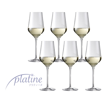【ワインGoods】プラティーヌ ホワイトワイン 6脚入 /  グローバル(Platine White Wine Glasses, set of 6, 386cc)